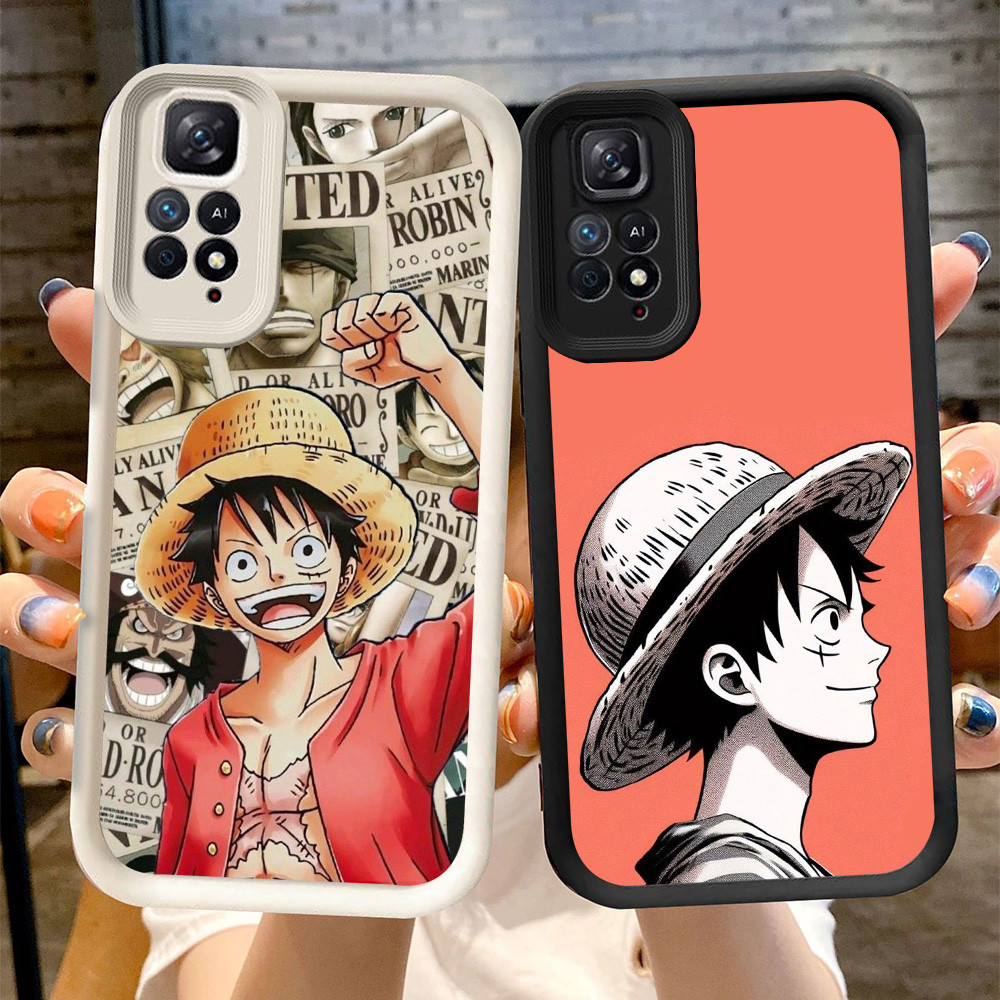 MH56 One Piece Luffy Casing untuk Xiaomi Redmi Note 11T 11S 11 SE Pro 5G Kasus