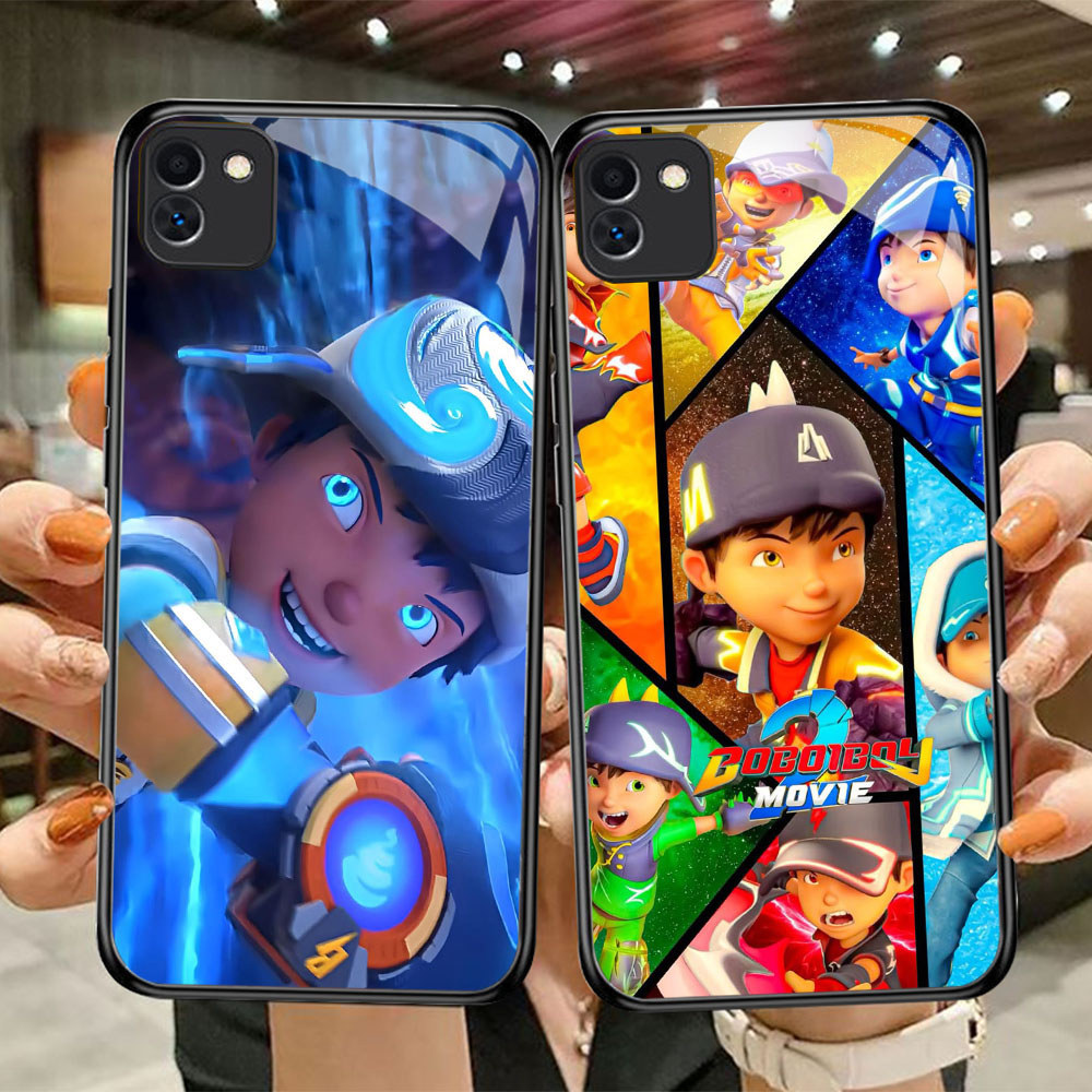 KB-89 Cartoon Boboiboy HD Glass Casing untuk Samsung A03 A04 A05 M04 F04 A04E Core