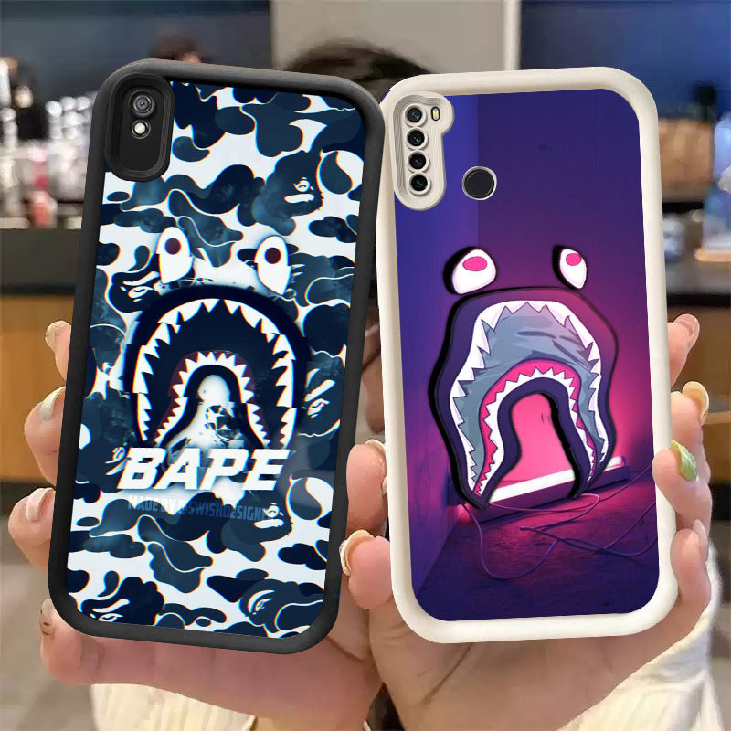 WW-1 bape shark Case Lembut Casing untuk Redmi Note 9A 7 9T 6A Pro
