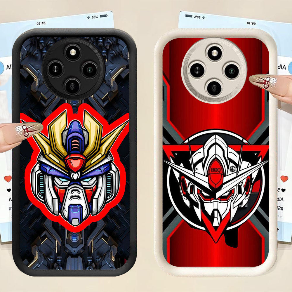 FX-38 Gundam Faction Shockproof Casing untuk Xiaomi Redmi 14C A3 A3X Poco X3 C75 C61 NFC Pro