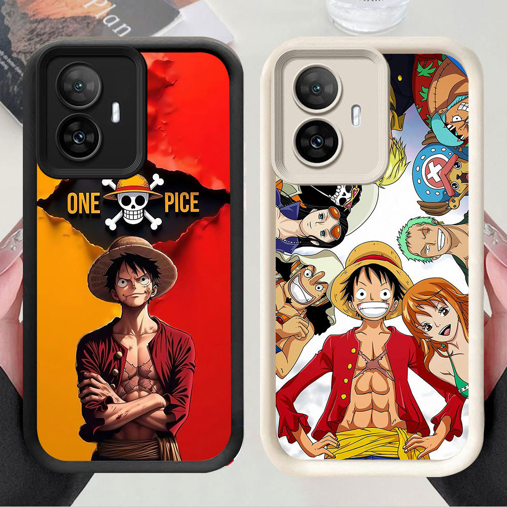 TS-32 Ace Luffy Murah Casing HP TPU Anti Gores Realme 2 7I 14 14T C17 C55 Note 70 70T Narzo N55 80 L