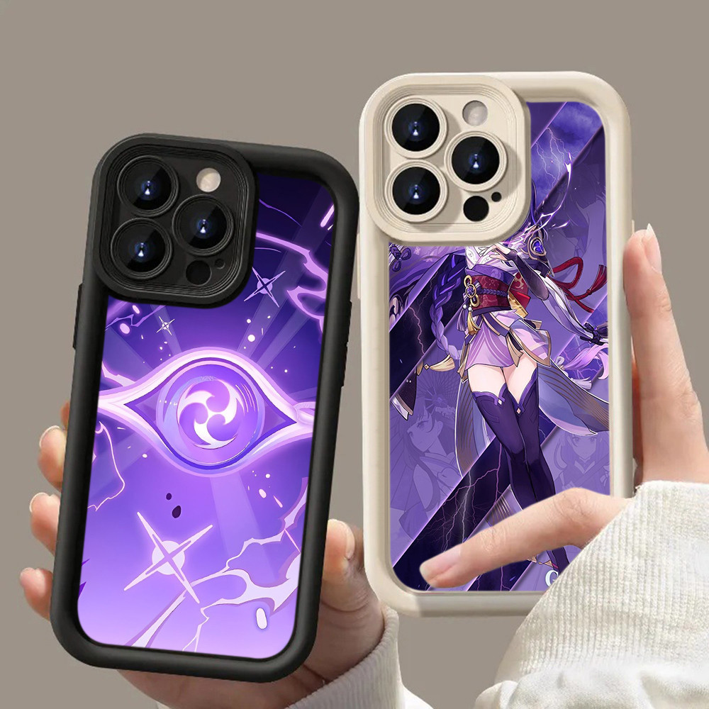 HA54 Genshin Impact Raiden Shogun game Untuk Realme Casing hp Softcase Silikon Kasing untuk Realme C