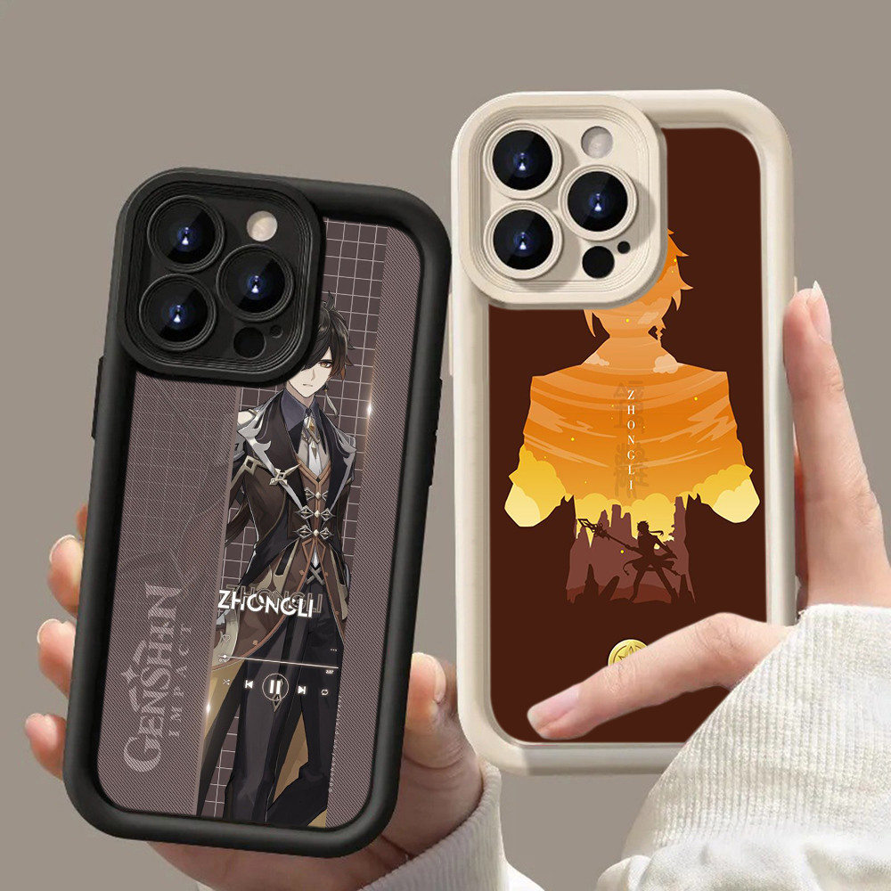 HA60 Genshin Impact Zhongli Untuk Realme Casing hp Softcase Silikon Kasing untuk Realme C11 2021 C20