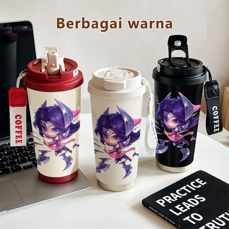 Game Character Anime - style COD  Tumbler kopi 500ml  Bottle Premium Termos air panas  Stainless ste