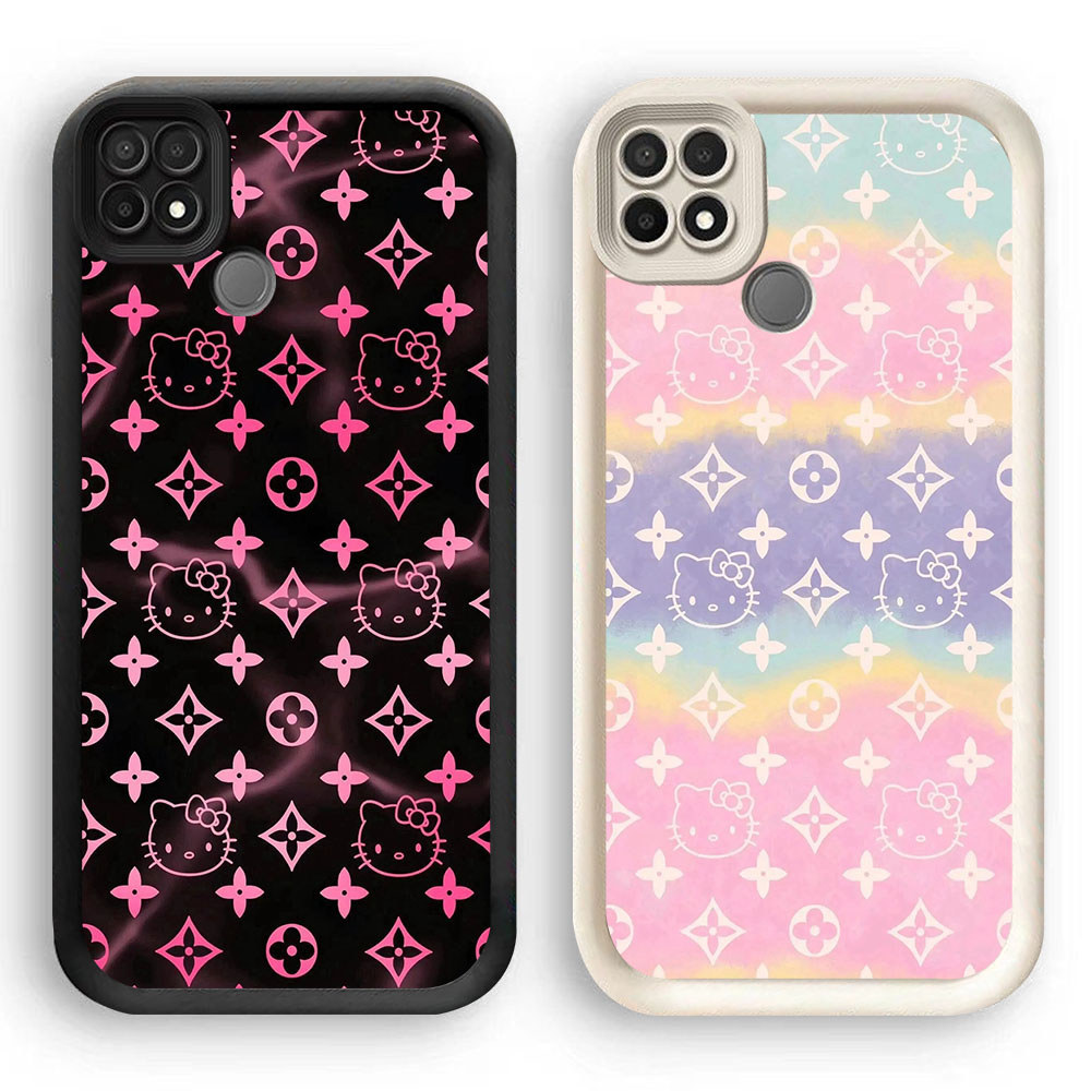 Murah Casing HP TPU Anti Gores OPPO A15 A15s A35 A54 A16E A16K A93 F17 Reno 4F Pro HR-95 LV Kitty Ca