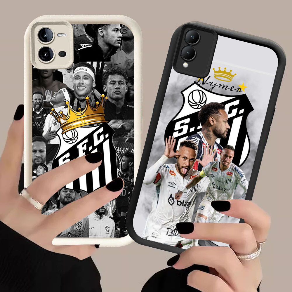KR-33 Santos FC Neymar Jr Casing HP Untuk VIVO Y36 Y28S Y18 Y27S Y03t Y27 Y18i Y03