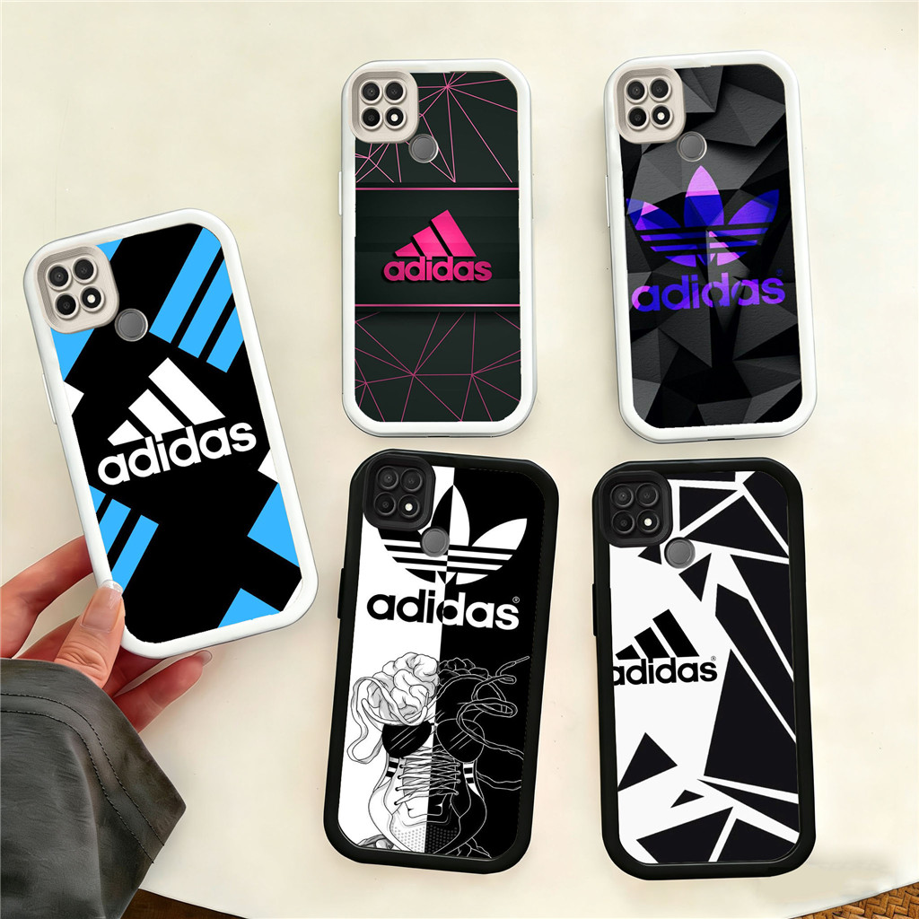 BU2 adidas Shockproof kasus silikon Casing untuk OPPO A77 A78 A91 A93 A92 A95 A96 A77s A9 2020 5G lu