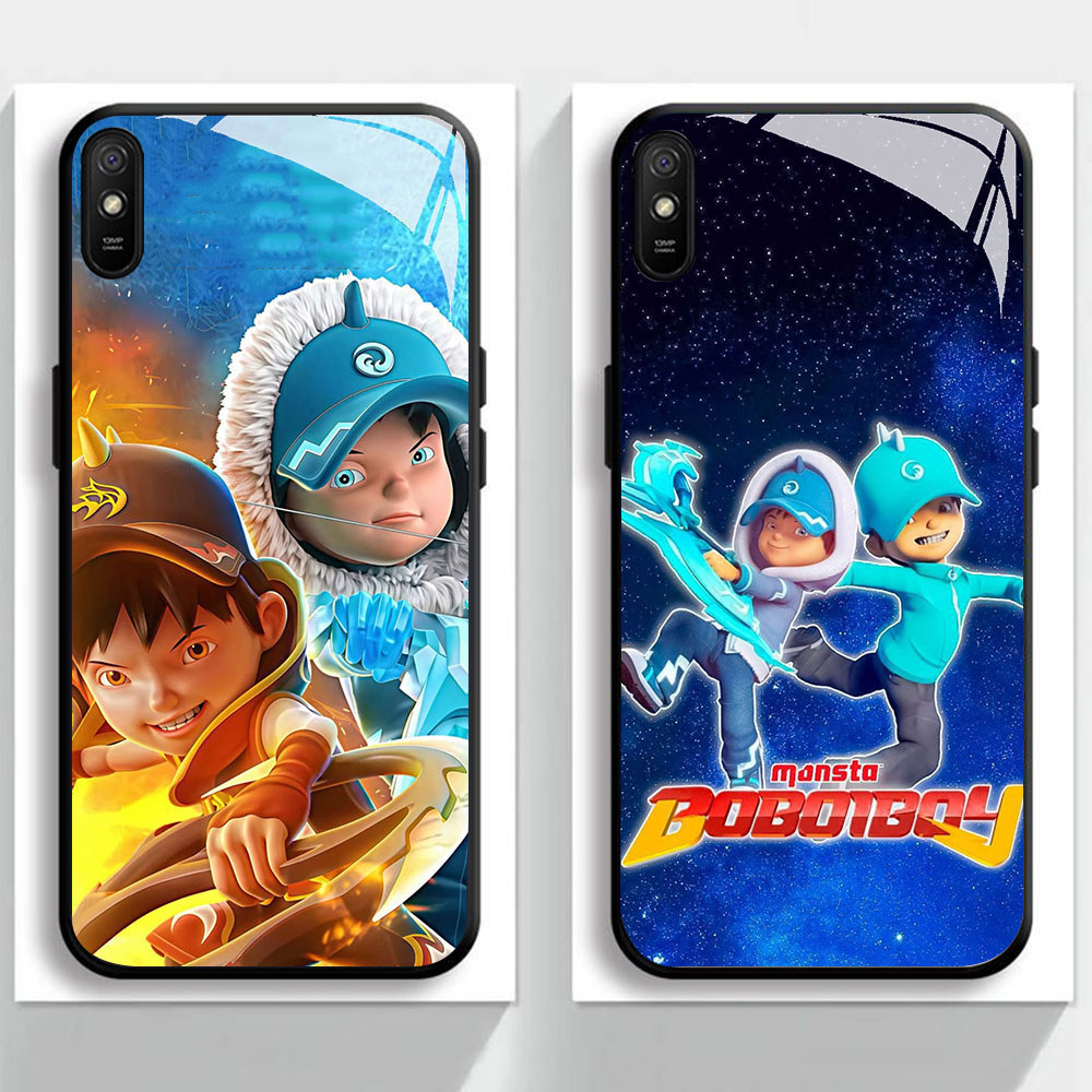 KB-4 BoBoiBoy Nova HD Glass Casing untuk Xiaomi Redmi 9C 10C 10A 11A 9T 11 12 12C Poco M3 C3 C31 Lit