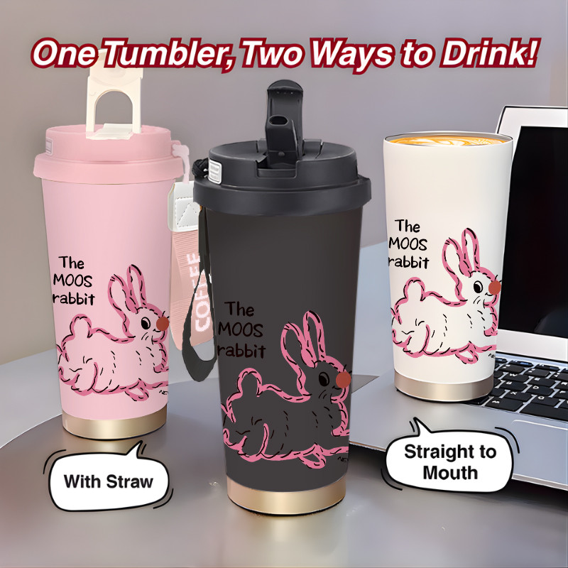 Botol Minum Anak Cute Monster Crew 500ML SUS316 BPA Free | Anti Bocor 100% | Tahan Panas & Dingin 12