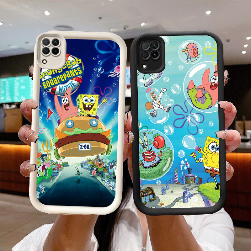 A2-60 SpongeBob SquarePants Case Lembut Casing untuk Samsung A12 A22 5G