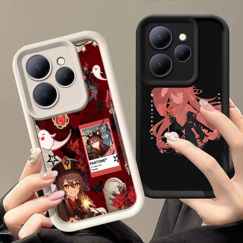 HA46 Genshin Impact Hu tao Untuk Infinix Casing hp Softcase Silikon Kasing untuk Tecno POP 9 8 Camon