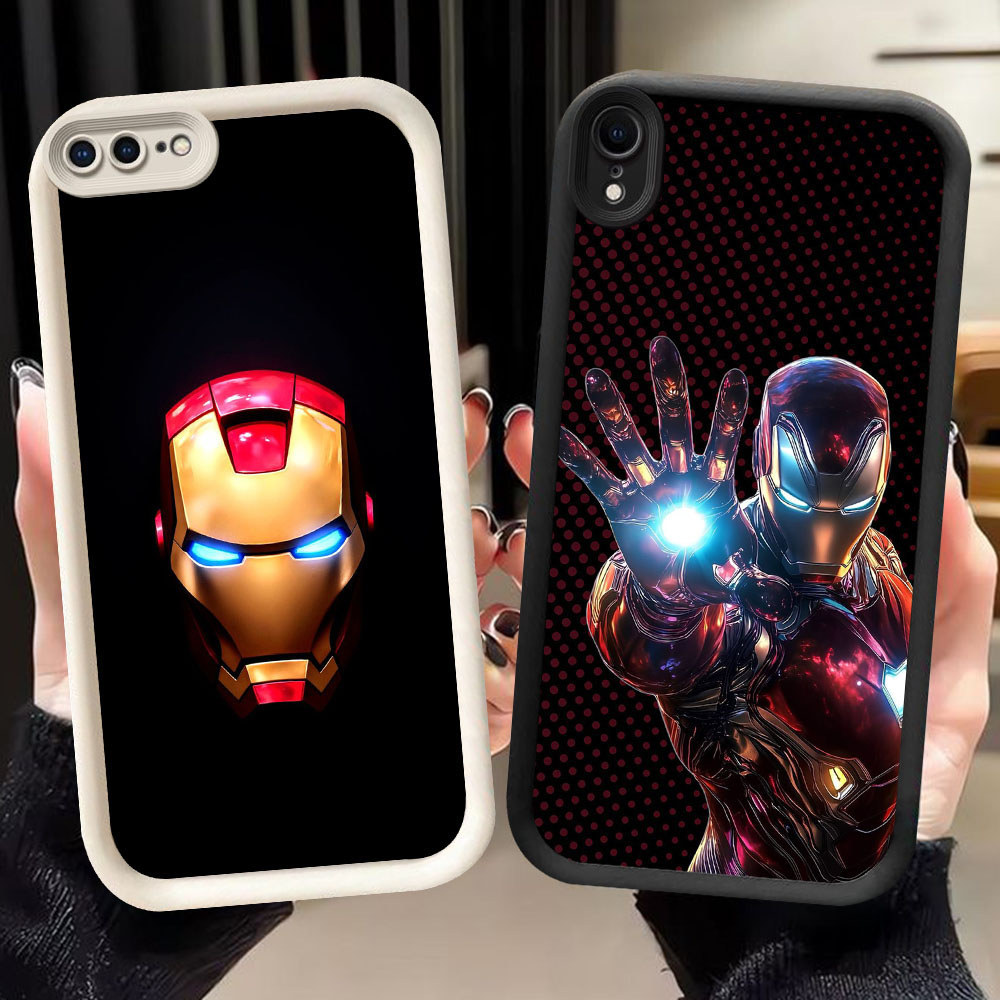 HM-18 Iron Man SIlicone Case For iPhone XR X XS 6 7 8 Max Plus