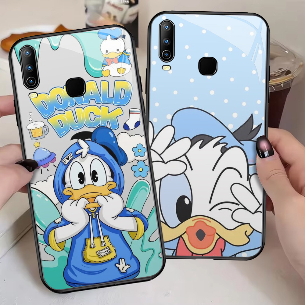 G-76 Donald Duck HD Kaca Casing untuk VIVO Y81s Y12i Y50 Y81 Y30 Y12 Y15 Y19 Y17 Y17S Y15S Case