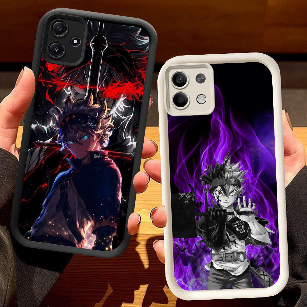 KD-41 Black Clover Asta Casing HP Untuk Xiaomi Redmi Note 12 13 14 Pro