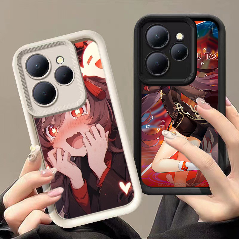 HA28 Game Genshin Impact Hu tao Untuk Infinix Casing hp Softcase Silikon Kasing untuk Tecno POP 9 8 