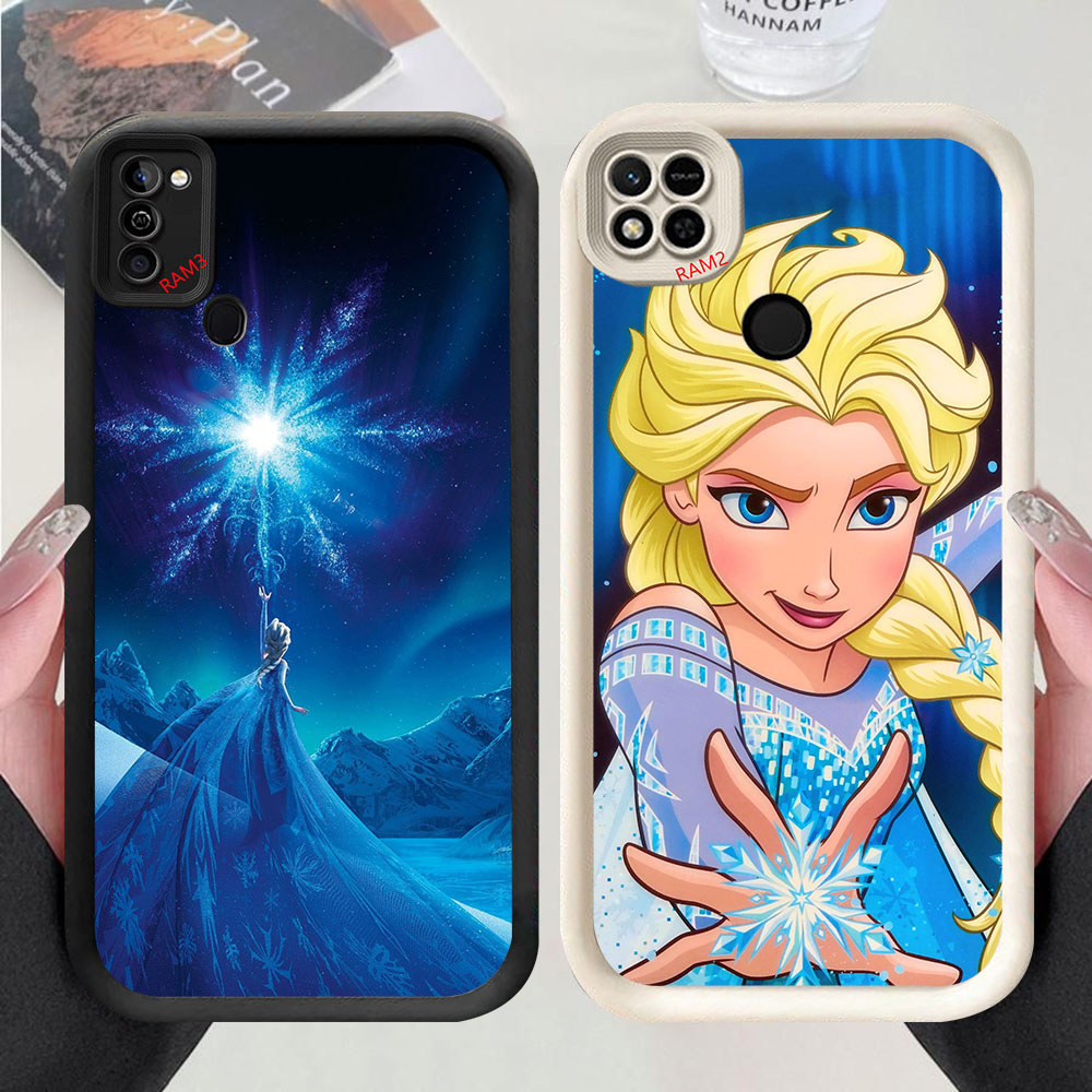 KD-12 Frozen Anna Elsa Casing HP Untuk Infinix Smart 6 Tecno Spark GO 1 1S Pova 7 ITEL A50 A90 Plus