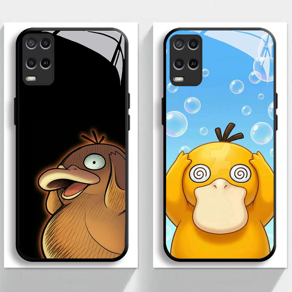 KR-32 Psyduck HD Glass Casing HP Realme 2 8 8i 9 C30 C30S Narzo 50 Pro