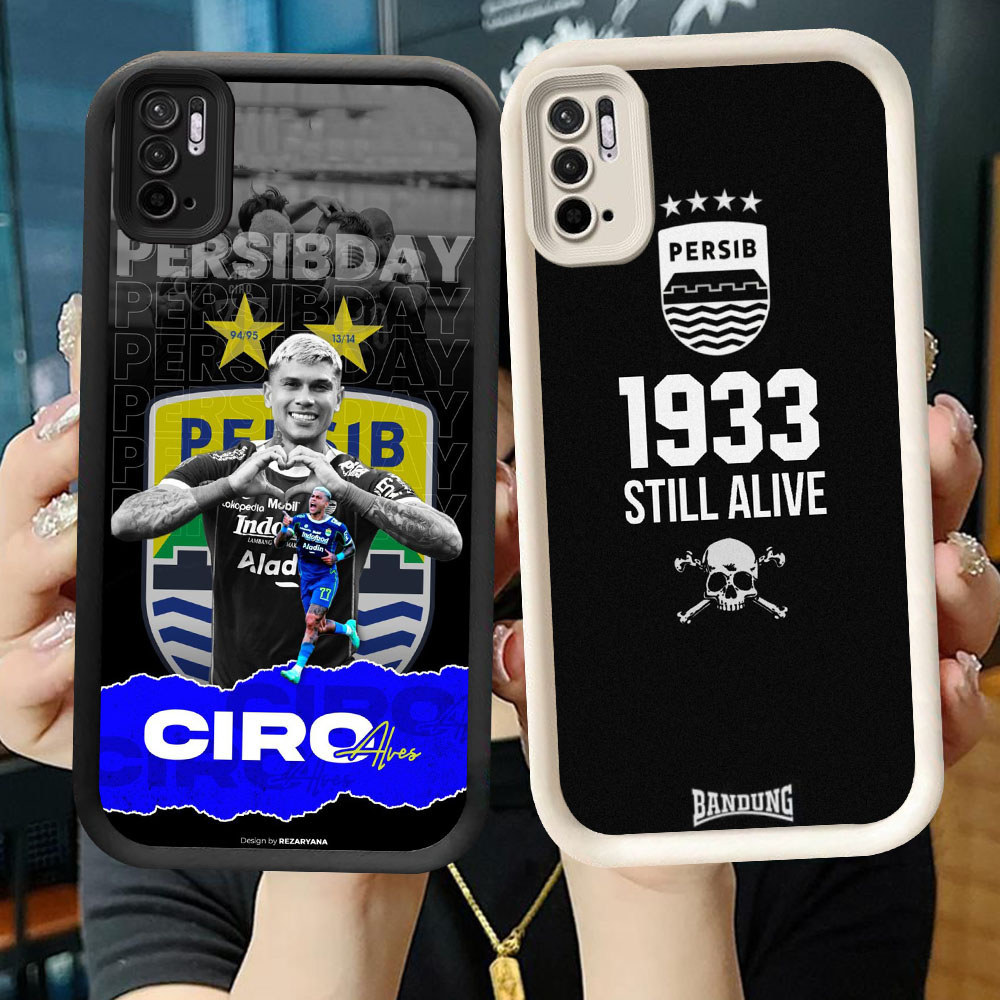 TS-28 Persib Bandung Casing HP Untuk Xiaomi Redmi Note 10 10S 10T POCO M5S M4 Lite Pro