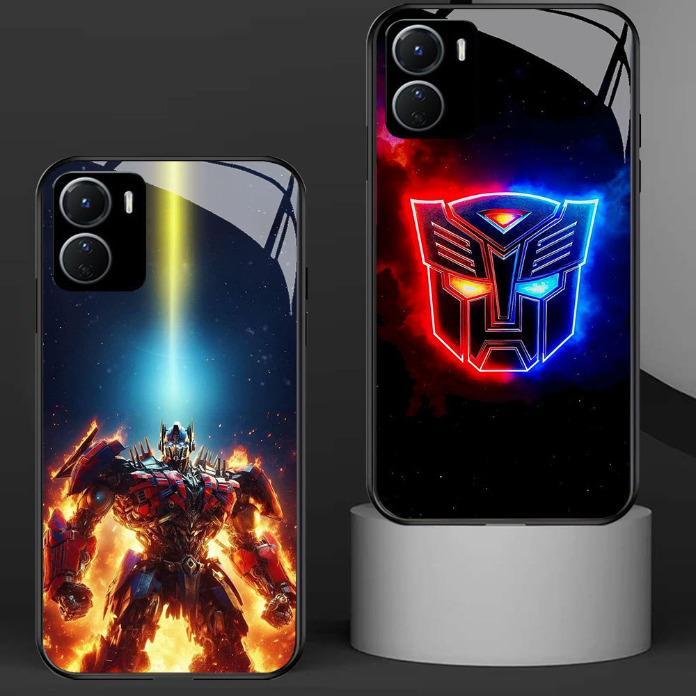 KD-97 Transformers Bumblebee HD Glass Casing untuk VIVO Y16 Y15S Y01 Y56 Y36 Y27S Y15A Y36i Y17S iQO