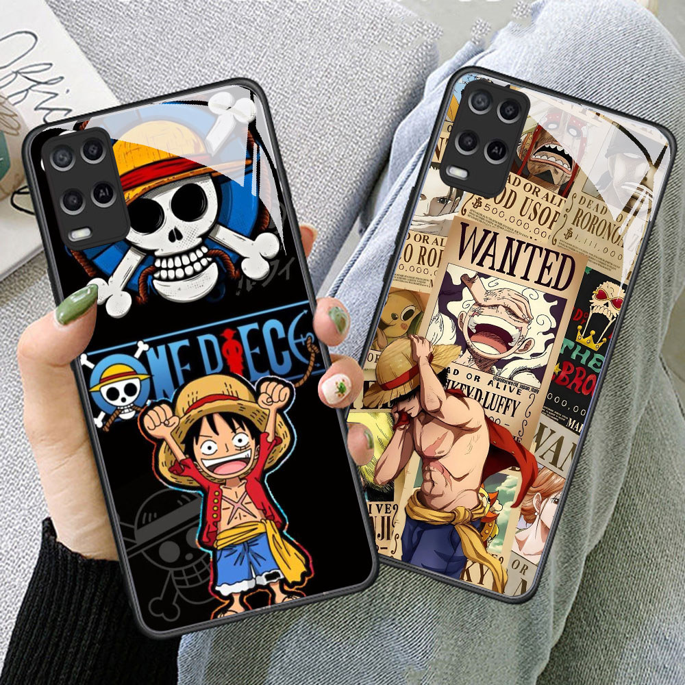 TS-78 Monkey D Luffy HD Glass Casing HP Realme 2 8 8i 9 C30 C30S Narzo 50 Pro