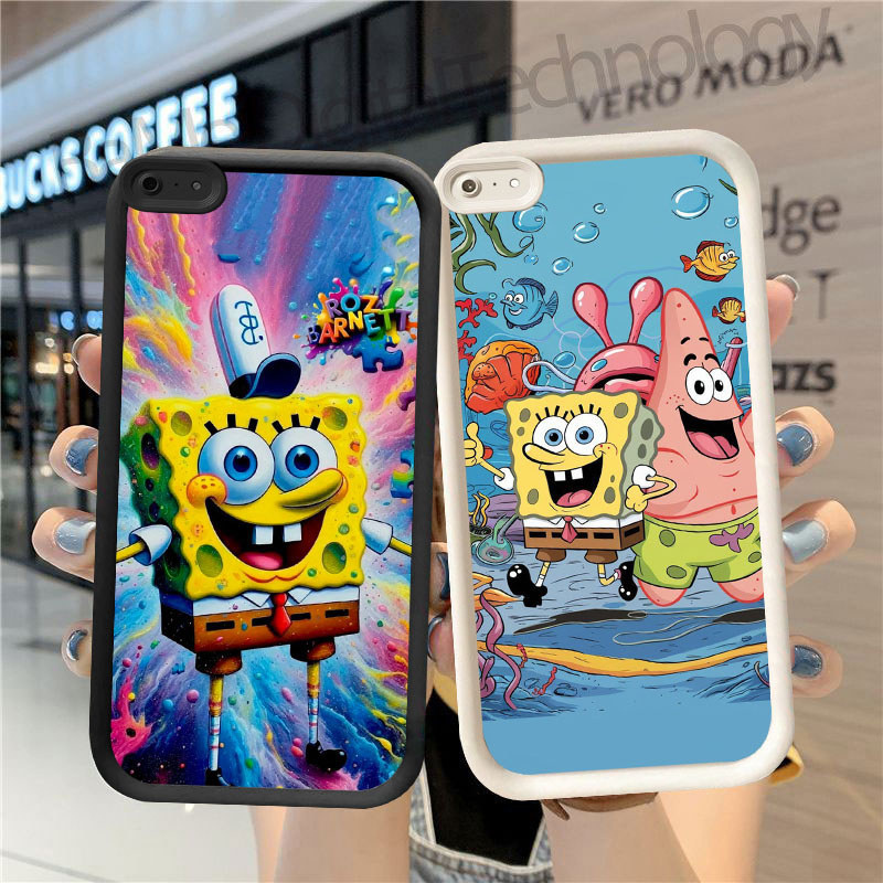 MP-28 SpongeBob SquarePants Shocking Silikon Casing untuk for Realme Narzo C30 C30S A39 F5 P1 N65 A8