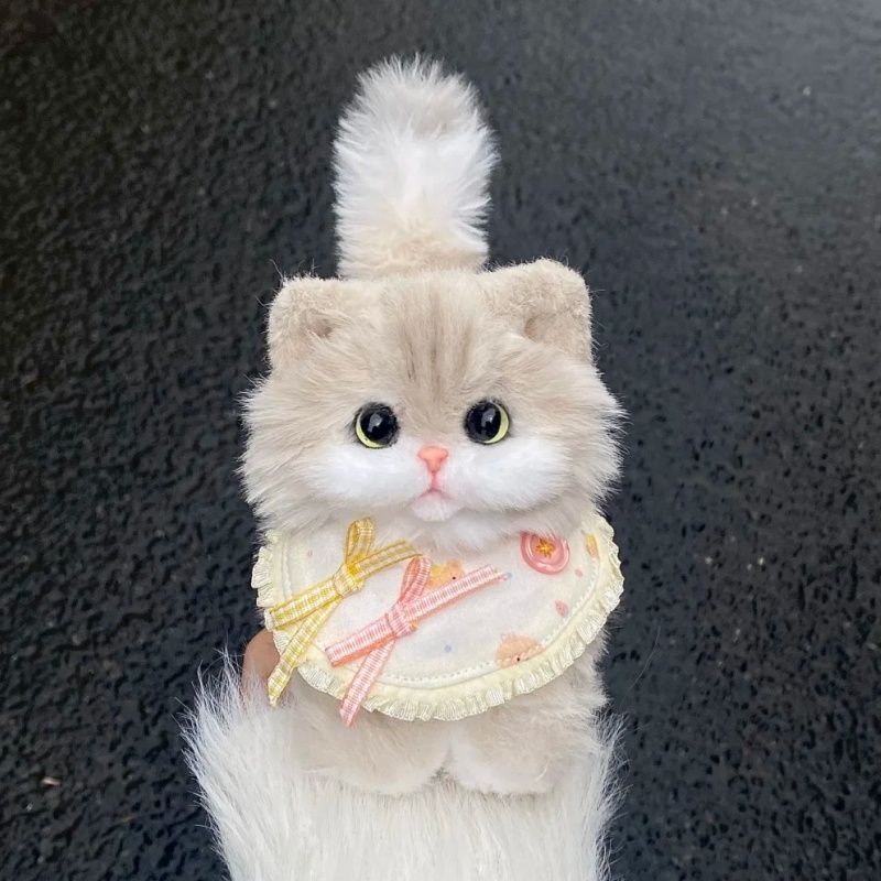 Boneka Kecil Lucu Tongkat Pemutar Bulu Kelinci Baru Kreatif Bahan DIY Buatan Tangan Ornamen Meja Had