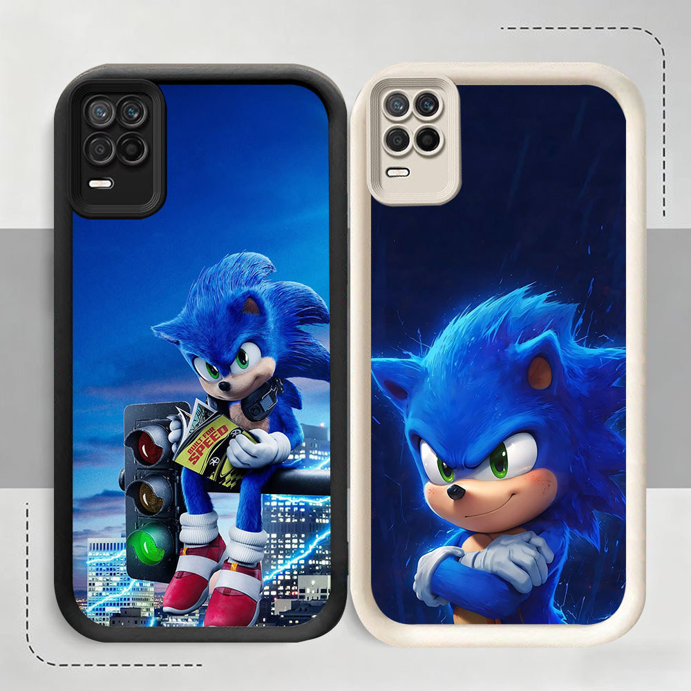 Murah Casing HP TPU Anti Gores Realme 8 8S 12 C67 V13 Q3 Narzo 30 Lite Pro HR-32 Sonic the Hedgehog