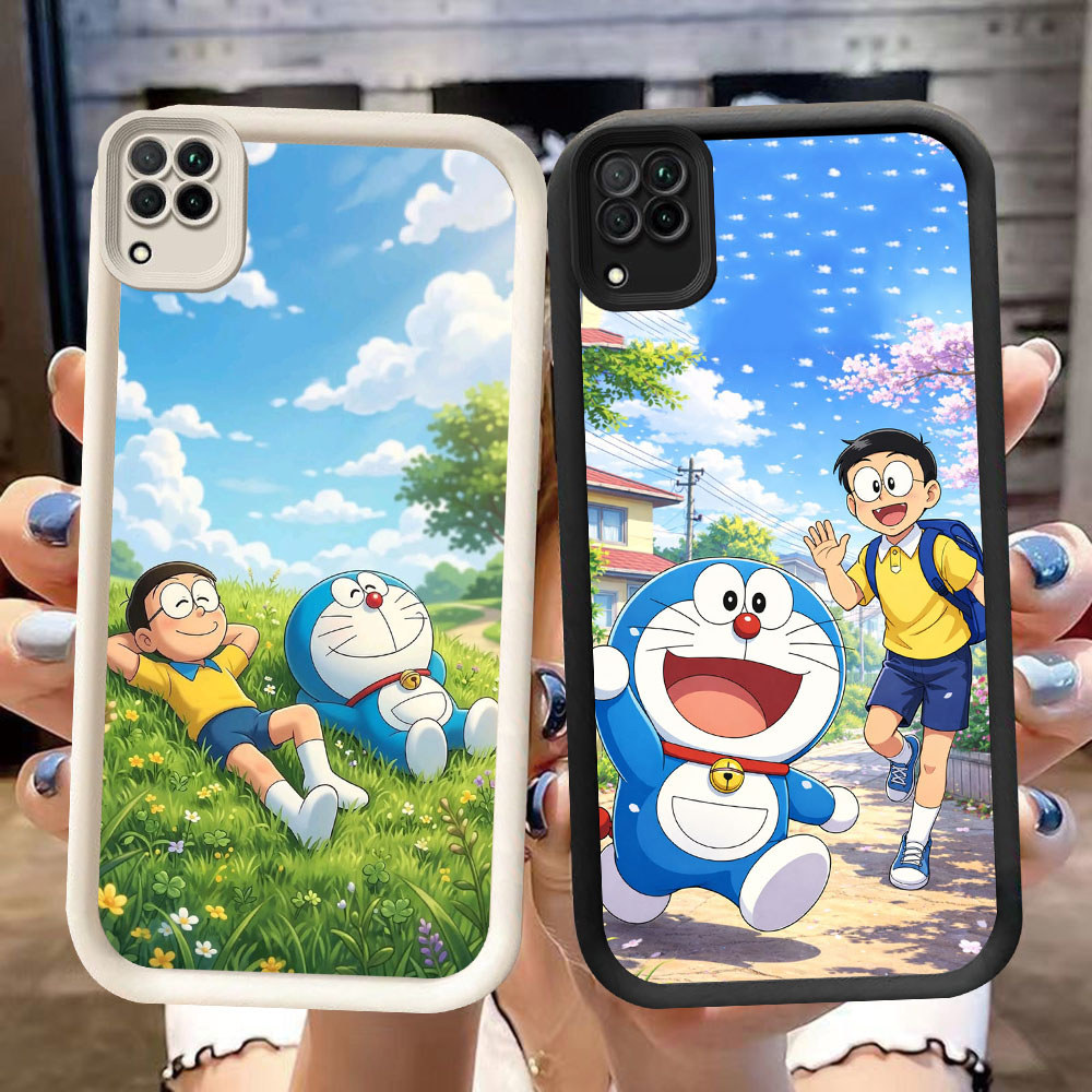 PW-62 Doraemon Silikon Casing untuk Samsung A22 J7 A12 Prime 5G