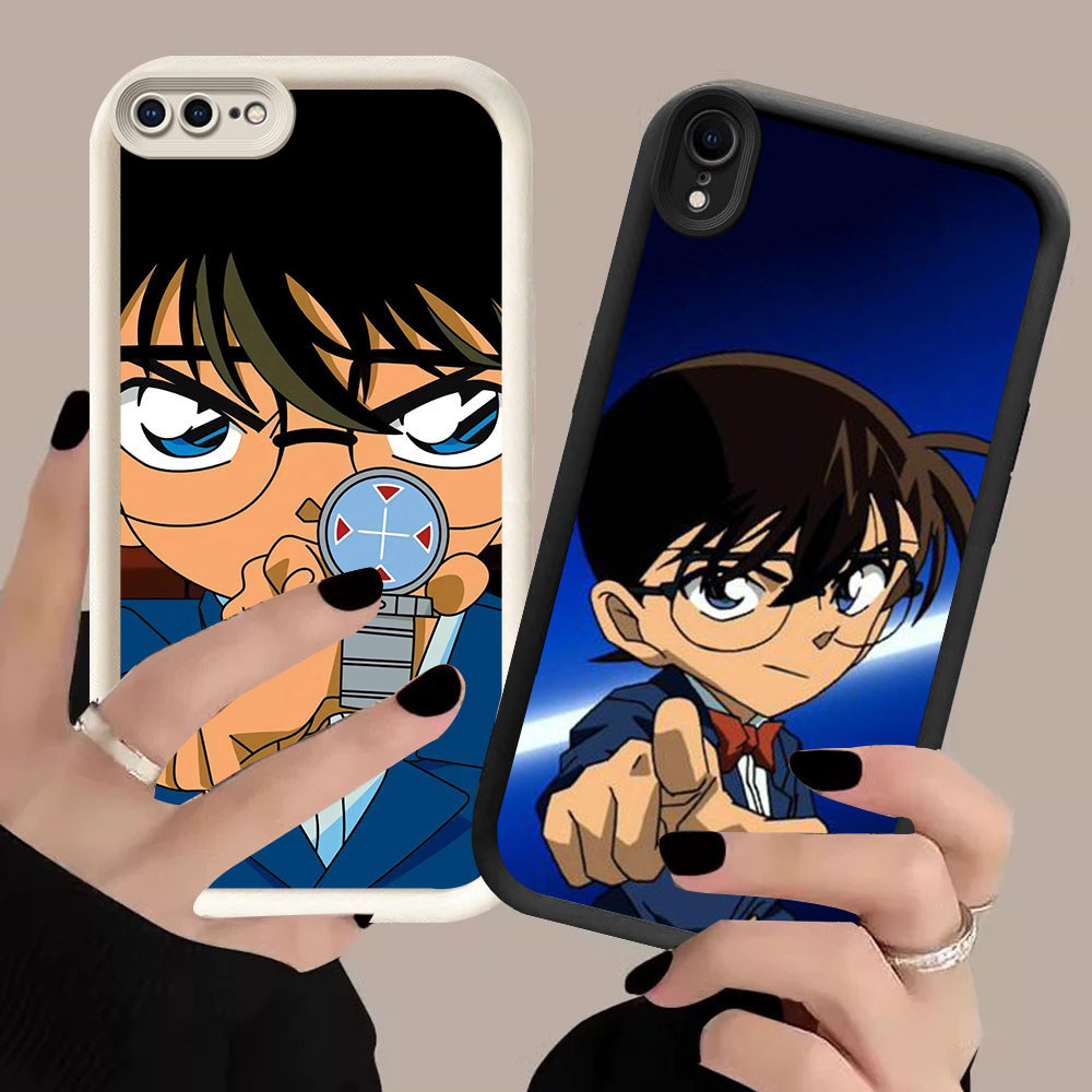 Murah Casing HP TPU Untuk X iPhone XS XR 6 7 8 Max Plus KR-27 Detective Conan