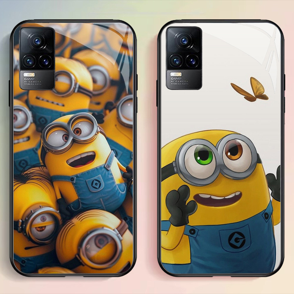 G-44 Minion HD Kaca Casing untuk VIVO Y53S Y02t Y02 Y31 V21S V21 Y52 V21E V20 Y51 Y02a 5G Case