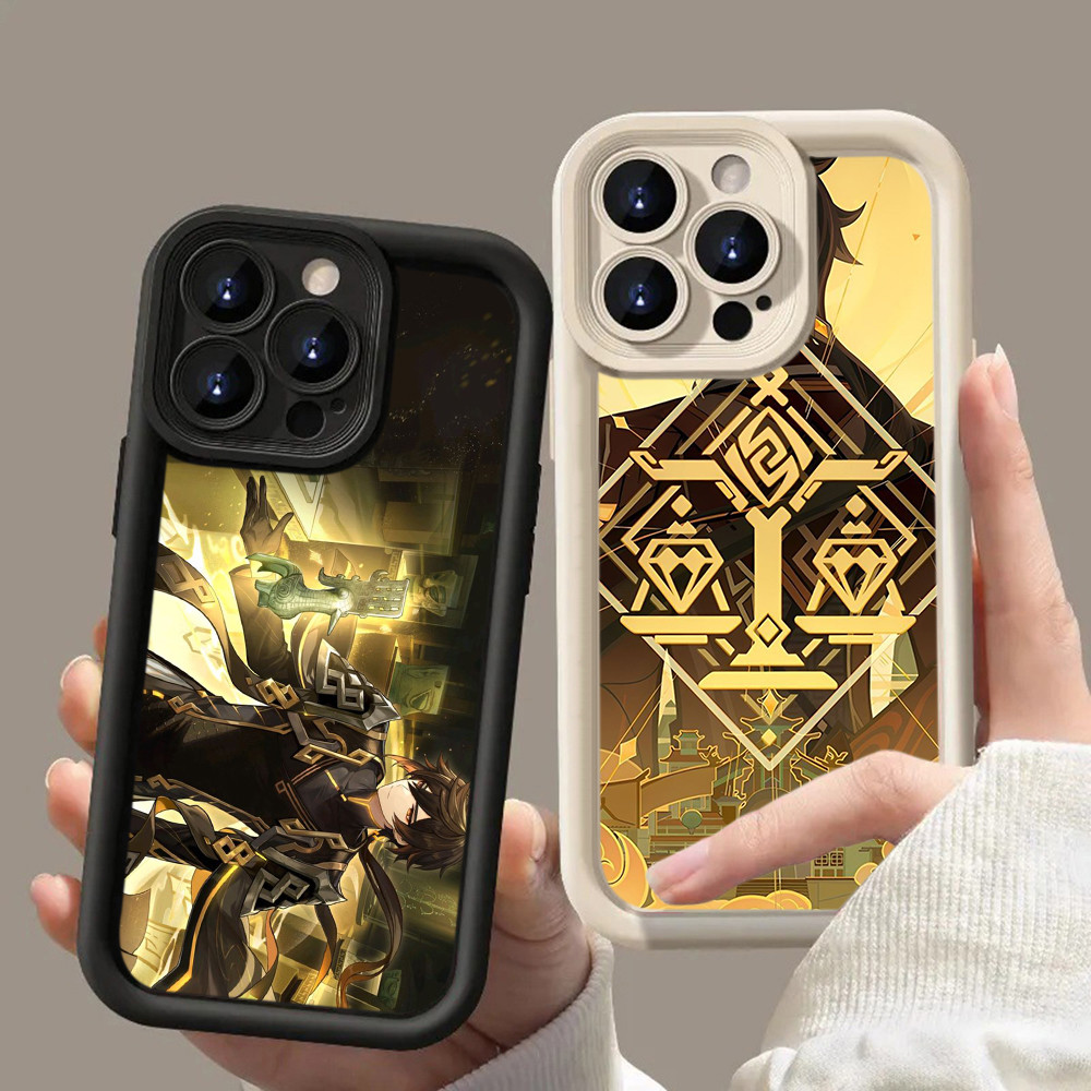 HA124 Zhongli Genshin Impact game Untuk Realme Casing hp Softcase Silikon Kasing untuk Realme C11 20