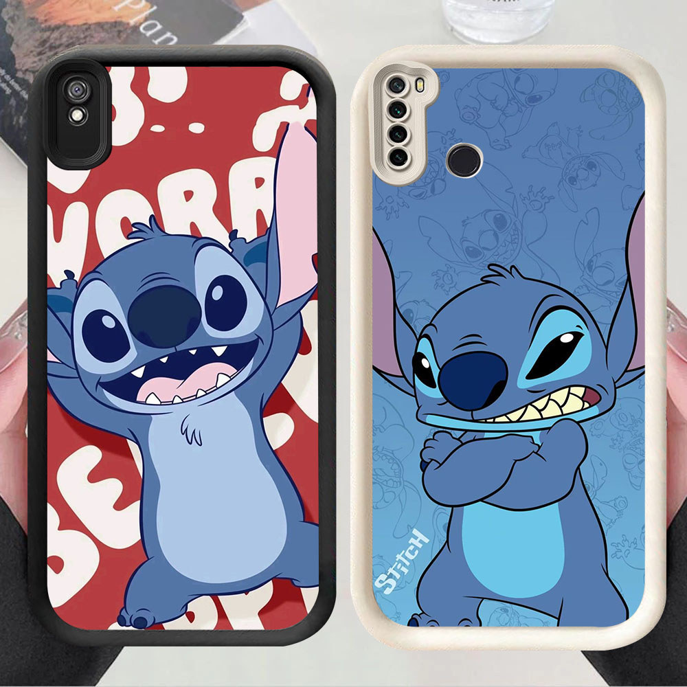 PW-50 Stitch Silikon Casing untuk Redmi Note 9T 6A 7 9A Pro