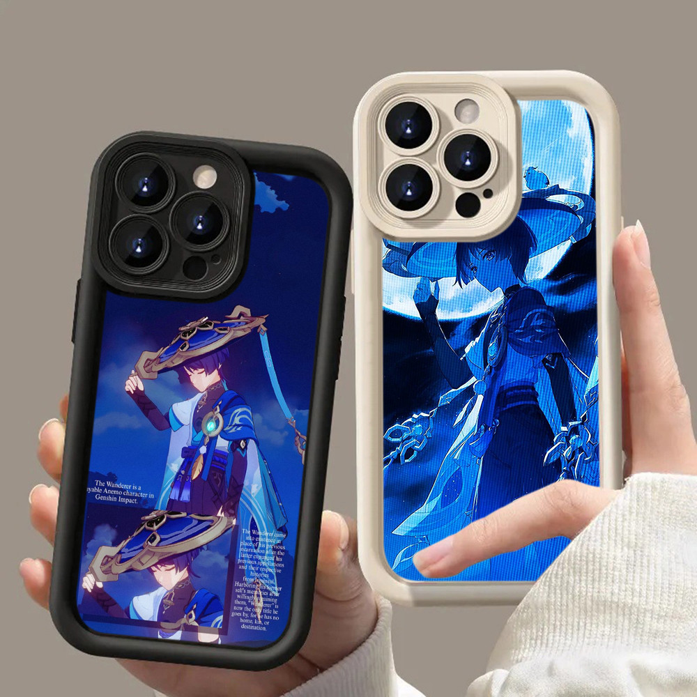 HA57 Genshin Impact Wanderer game Untuk Realme Casing hp Softcase Silikon Kasing untuk Realme 5 5i 5