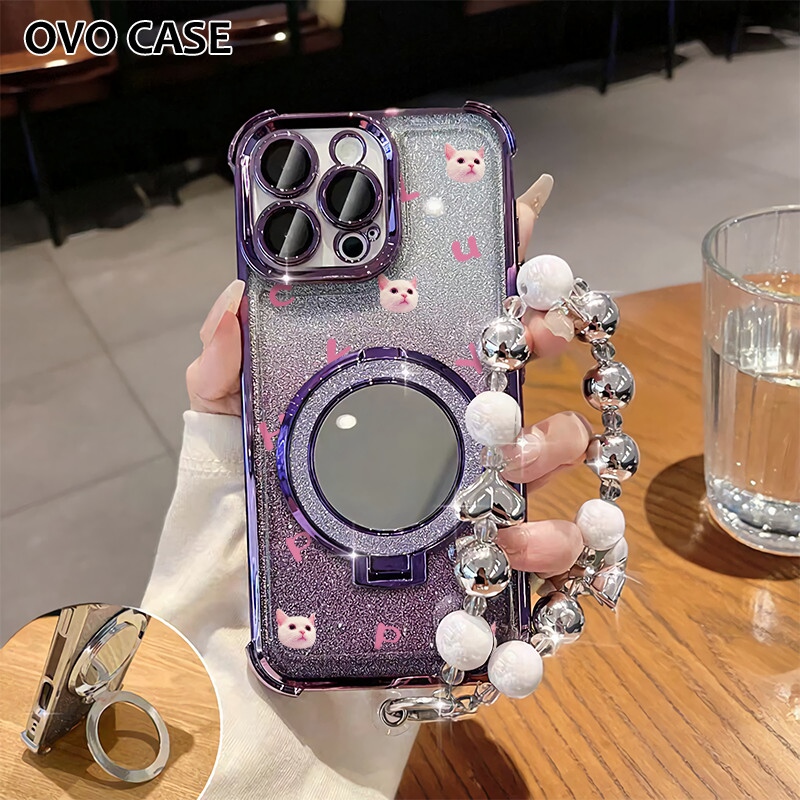 Case Samsung Gemerlap Stand Holder Garskin Soft Case Samsung A06 A10S A11 A12 A13 With Strap Dengan 