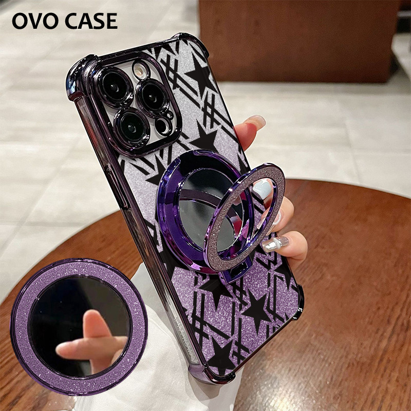 Glitter Card Case Samsung A16 A20 A20S Dengan Stand Casing Samsung A21S A23 A30S A32 A35 Cermin Sams