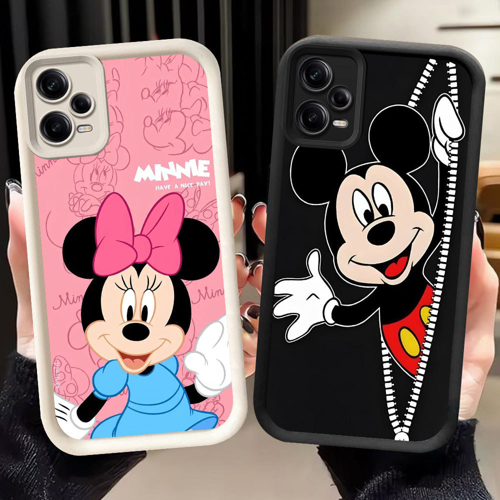 HM-6 Mikey Mouse Casing HP Untuk Xiaomi Redmi Note 12 13X 15C Turbo 3 POCO X5 M6 F7 F6 F5