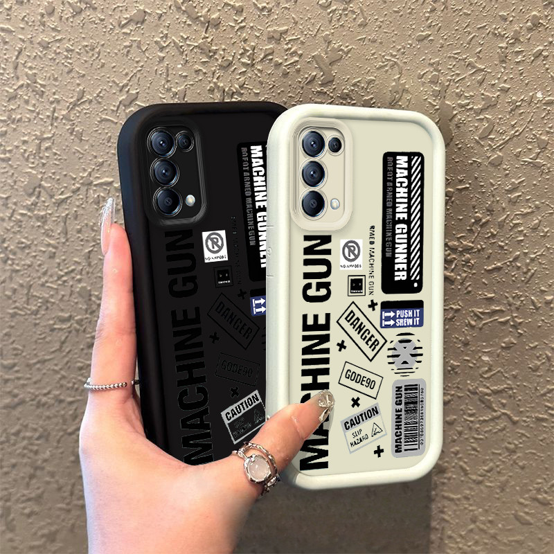 Senapan Mesin SoftCase Anti Jatuh FOR OPPOReno5 Reno5Lite Reno5K Reno5F Reno4 4G Reno4LITE Reno4F Re