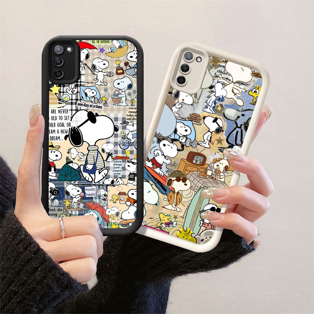 A2-58 Snoopy Case Lembut Casing untuk Samsung A03S M21 A31 S20 A02S F02S A71 FE M02S A51 M30S 2020