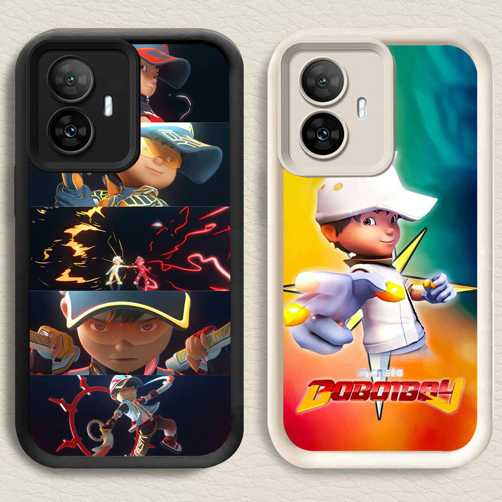 KB-4 BoBoiBoy Nova Murah Casing HP TPU Anti Gores Realme 2 7I 14 14T C17 C55 Note 70 70T Narzo N55 8