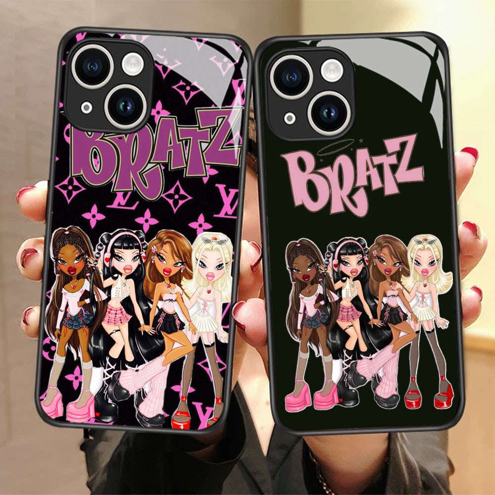 FX-19 Bratz HD Glass Casing untuk iPhone 11 13 12 Mini Pro Max