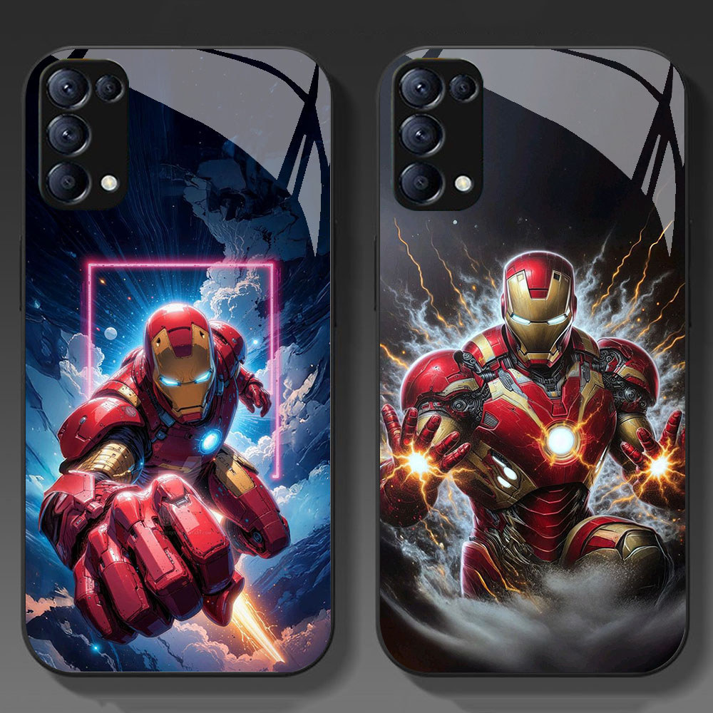 KT-64 Iron Man HD Glass Casing HP OPPO A91 F15 Reno 3 4 5 6 6Z 7