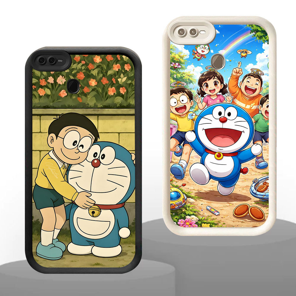 PW-62 Doraemon Silikon Casing untuk OPPO F7 A5S A12s F9 A7 A12 2018 Pro