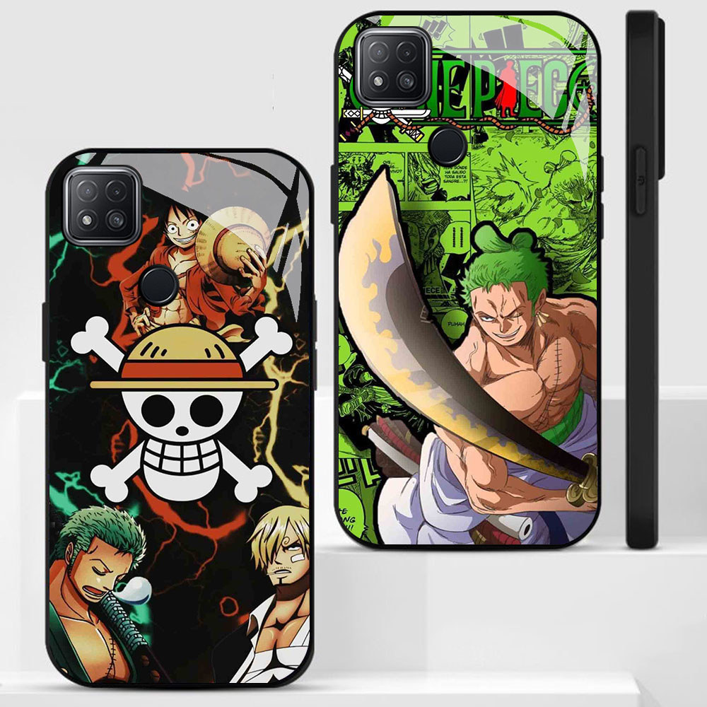 KT-71 Monkey D Luffy HD Glass Casing untuk Xiaomi Redmi 9C 10C 10A 11A 9T 11 12 12C Poco M3 C3 C31 L