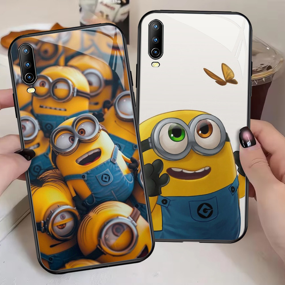 G-44 Minion HD Kaca Casing untuk VIVO Y20 Y12s S1 Y11s V15 V5 Lite Y12a Y20s Y20i Pro Case