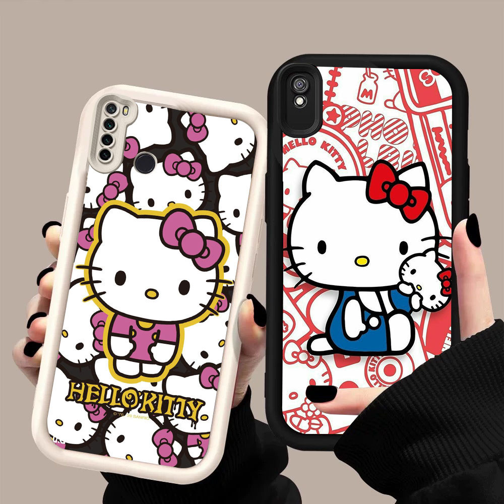 KT-62 Hello Kitty Casing HP Untuk Xiaomi Redmi Note 5 6A 7 9A A5 9T Poco M3 C71 Pro Plus