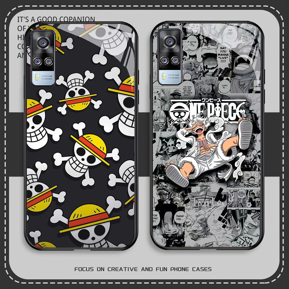HR-77 One Piece HD Glass Casing untuk VIVO Y51 V21E Y31 Y52 V21S V21 V20 Y53S