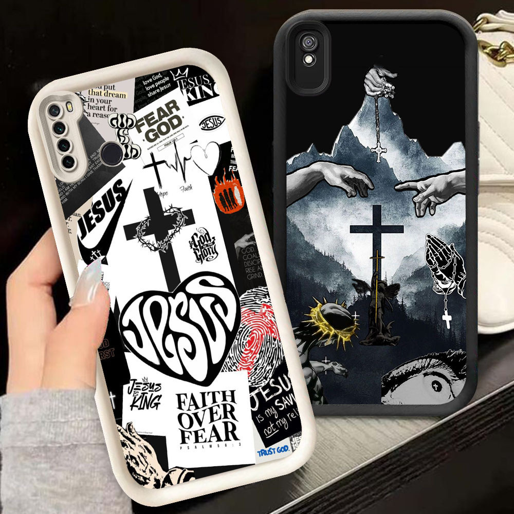 TS-64 Jesus Casing HP Untuk Xiaomi Redmi Note 5 6A 7 9A A5 9T Poco M3 C71 Pro Plus