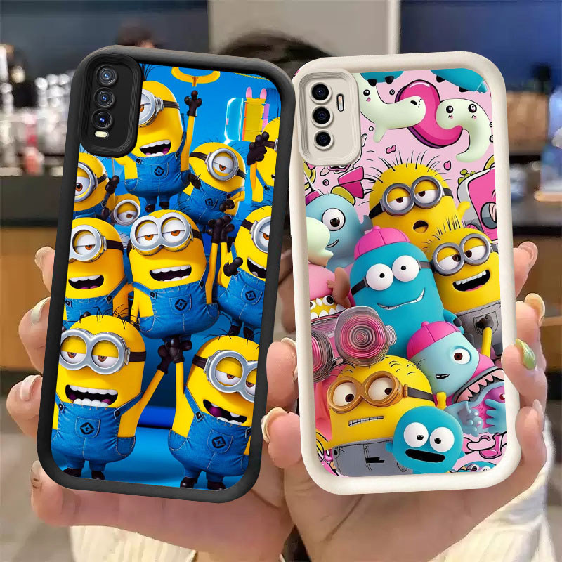 WW-17 Minion Case Lembut Casing untuk VIVO iQOO Z10 NEO Y20 Y20S 10 S1 Y20i Y11S Y12S 13 Turbo Pro 5