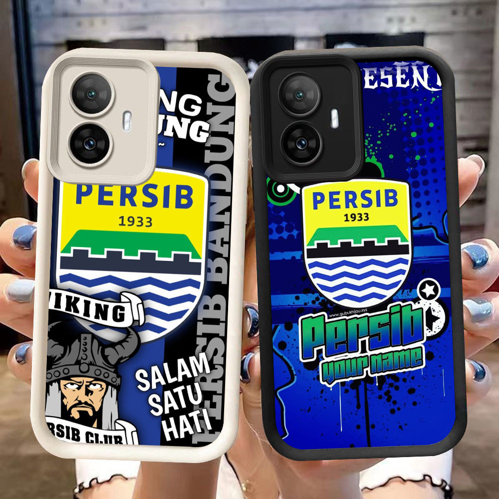 UP-18 Persib bandung Shockproof soft Casing untuk OPPO Reno 11 F25 10 11F 13F Pro 5G