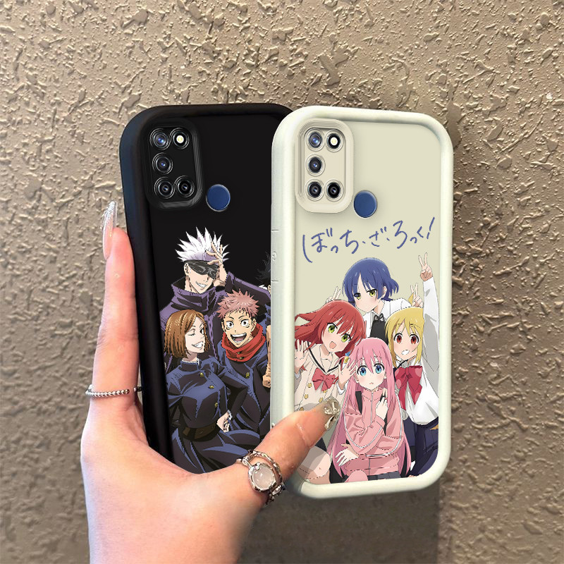 Karakter Anime SoftCase Anti Jatuh FOR RealmeC17 C15 C12 C11 2021 C11 C3 C2